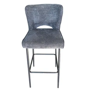 Charcoal Padded Barstools