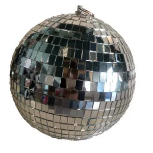 Silver Mirror Balls - 16cm