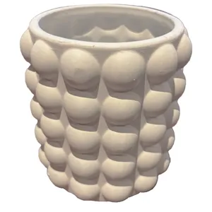 White Bubble Ceramic Pot