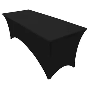 Black Stretch Trestle Tablecloths