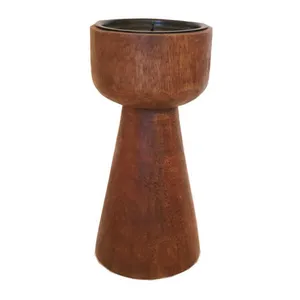 Wooden Oslo Candleholder- 20cm