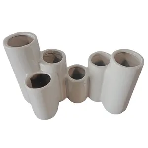 Grey Multi Level Pipe Vase