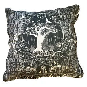 Grey Tree of Life Cushion Cover