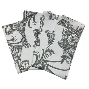 Grey & White Floral Napkin