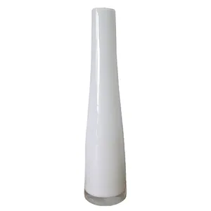 White Tapered Bud Vase