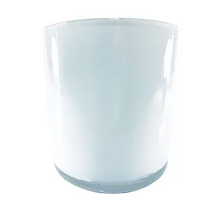 White Barrel Vase