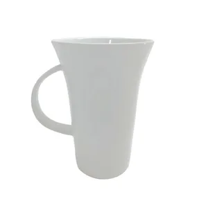 White Coffee Mugs - Tall