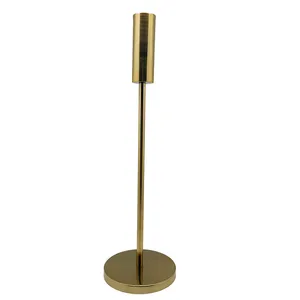 Gold Slim Tubed Candlestick