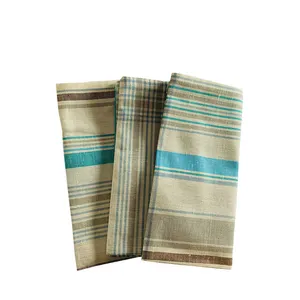 Taupe & Turquoise Tartan Napkin