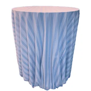 Blue & White Stripe Tablecloth
