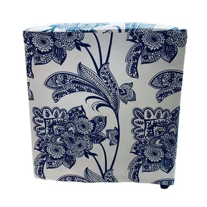 Blue & White Floral Ottoman Covers