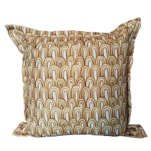 Yellow & White Arch Cushion Cover