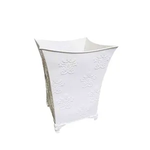 White Decorative Zinc Planter