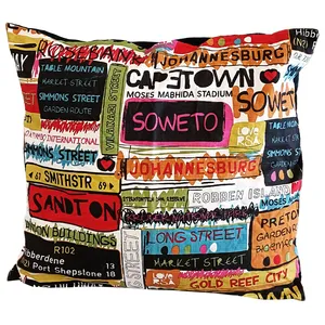South African Cities Cushion Cover