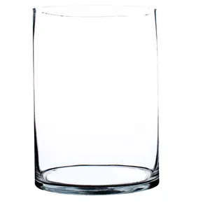 15x10cm Clear Glass Cylinder Vase