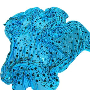 Blue Sequinned Overlay