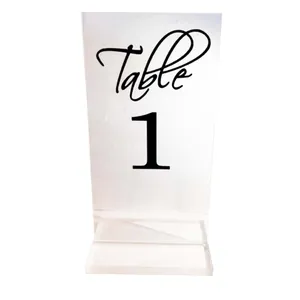 Black Perspex Table Numbers