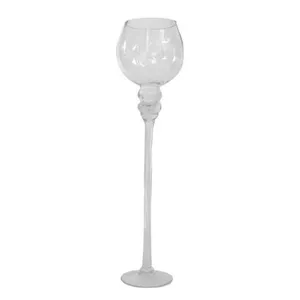 Clear Glass Goblet Shaped Candle Vase - 50cm