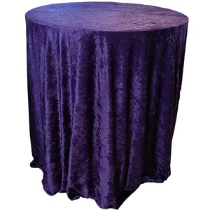Purple Velvet Tablecloth