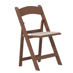Brown Padded Wood Chairs-Budget