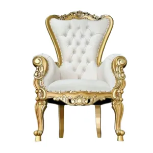 White & Gold Queen Throne