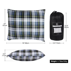 Camp Pillow- RedCamp Flannel