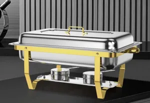 Chafing Dishes - Gold Rim