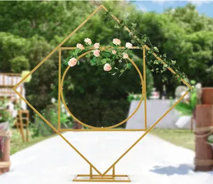 Geometric Gold Backdrop Stand