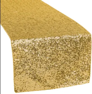 Shimmery Gold Table Runners