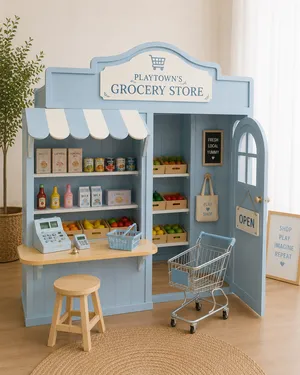 Playtown's Blue Grocery Store/Lemonade Stand