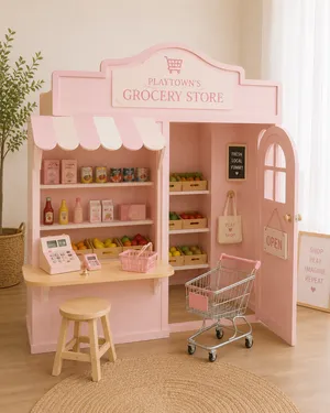 Playtown's Pink Grocery Store/Ice Cream Stand