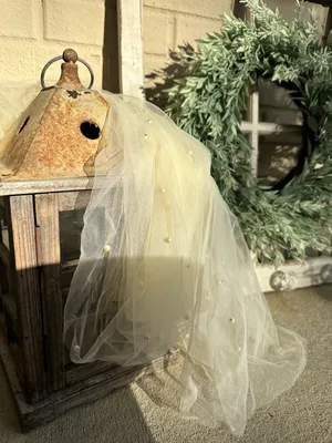 Cheesecloth Ivory with pearls