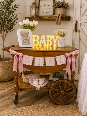 Baby Girl Antique Serving Cart option 1