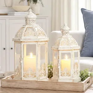 Beige Metal Lantern 15