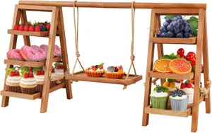 3 Tier Wooden Swing Stand