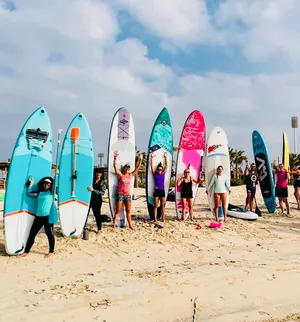 SUP CRUISING AL RAHA BEACH COMMUNITY