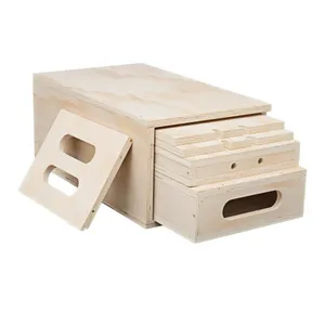 Set of 4 Standard Wooden Apple Boxes