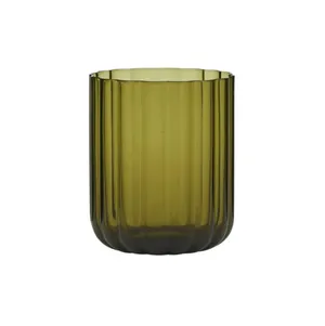 Olive Green Fluted Tumbler