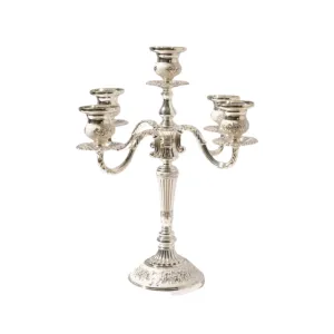 Antique Silver Candelabra - 5 Arm