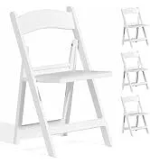 White resin chair