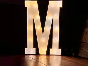 3ft marquee letter M