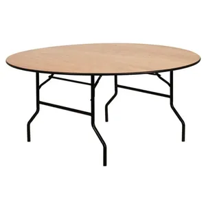 6ft round wood table