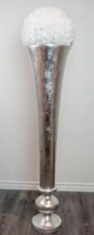 Large silver vase