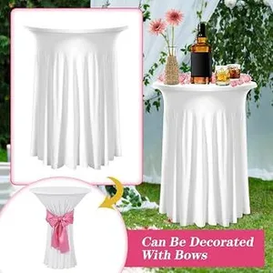 Bistro strech white drape linen