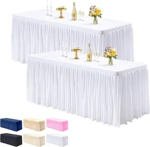 6ft strech premium white linen