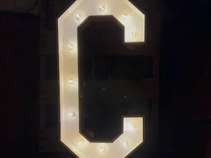 3ft marquee letter C