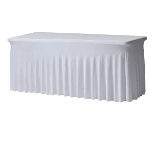 6ft white strech drape 