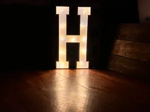 3ft marquee letter H