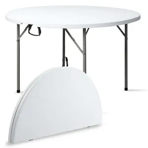 4ft round plastic table