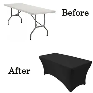 6ft strech linen black